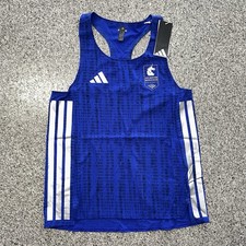 Adidas Adizero Running Tank Womens XL 2025 Boston Marathon Singlet Blue JN5528