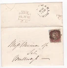 1848 QV 1d PENNY RED STAMP ON OLD JEWRY CHAMBERS LETTER TO MARLBOROUGH WILTSHIRE