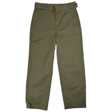 NWT Banana Republic Ultra High Waist Authentic Chino Pants Green Belted Size 10