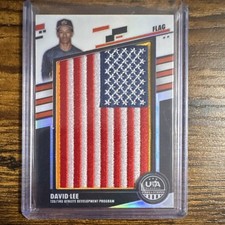 Panini 2026 Stars & Stripes Flag Patch 1/1 David Lee Athlete Development