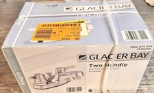 Glacier Bay Aragon 4 in. Centerset 2-Handle Low-Arc Bathroom Faucet in Chrome