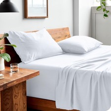 Bare Home Queen Sheet Set - Luxury 1800 Ultra-Soft Stonewashed Microfiber