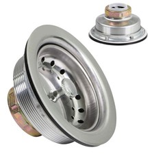 Kitchen Sink Stainless Steel Drain Assembly With Strainer Basket