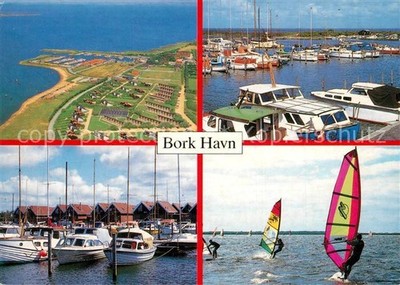 Bork Havn Seglerhafen Windsurfen Fliegeraufnahme