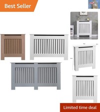 White Wood Radiator Cover MDF Grill Shelf Cabinet Modern Traditional Furniture