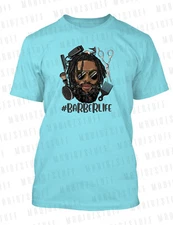 Barber Life Art Tee Shirt Graphic Hip Hop Pro Club / Shaka Sneaker Hair Tee