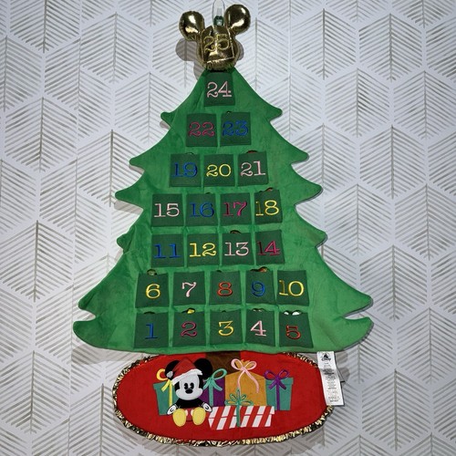Disney Wiederverwendbarer Stoff Plüsch Adventskalender zum Aufhängen Weihnachtsbaum Mickey Pooh - Bild 6 von 9