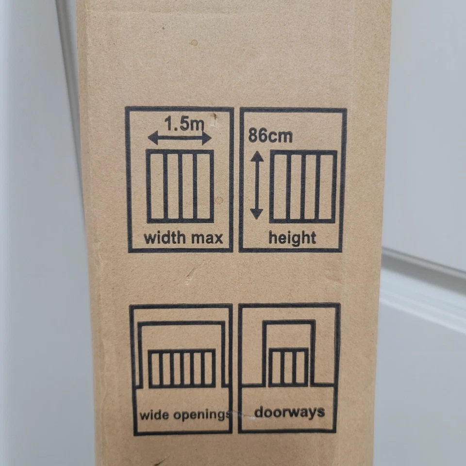 Surblue 59" W Baby Gate Indoor Outdoor Retractable 34" Ht Aqw2022 New Open Box - Image 3 of 4