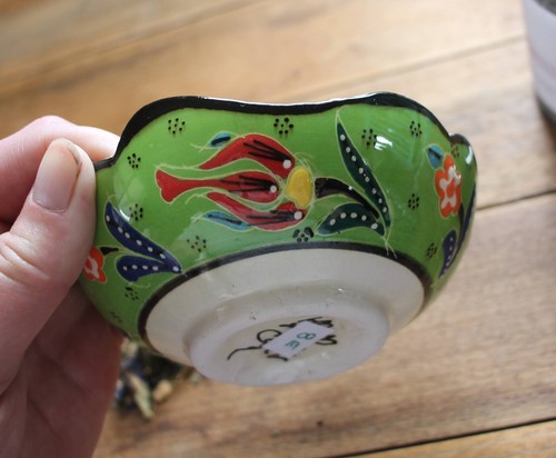 Colourful Turkish ceramic bowls - 12cm, handmade, hand painted Ottoman designs - Bild 28 von 79