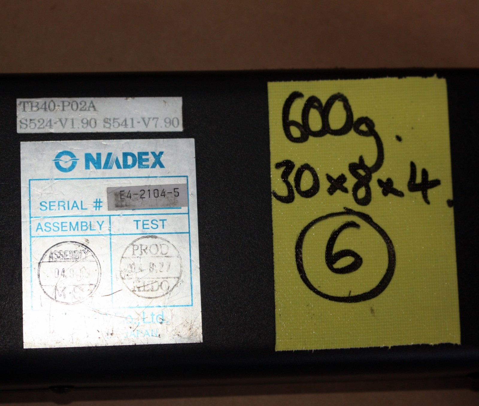 Nadex Nadesco TB40 Teaching Box Weld Welding Resistance Robot TB40P02A