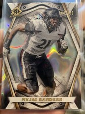 2021 Bowman University Invicta Chrome MYJAI SANDERS RC Lava 119/150 #BI-10 🔥🏈