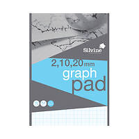 Image of Silvine Graph Pad 2/10/20mm 50 Sheets A4 A4GP21020