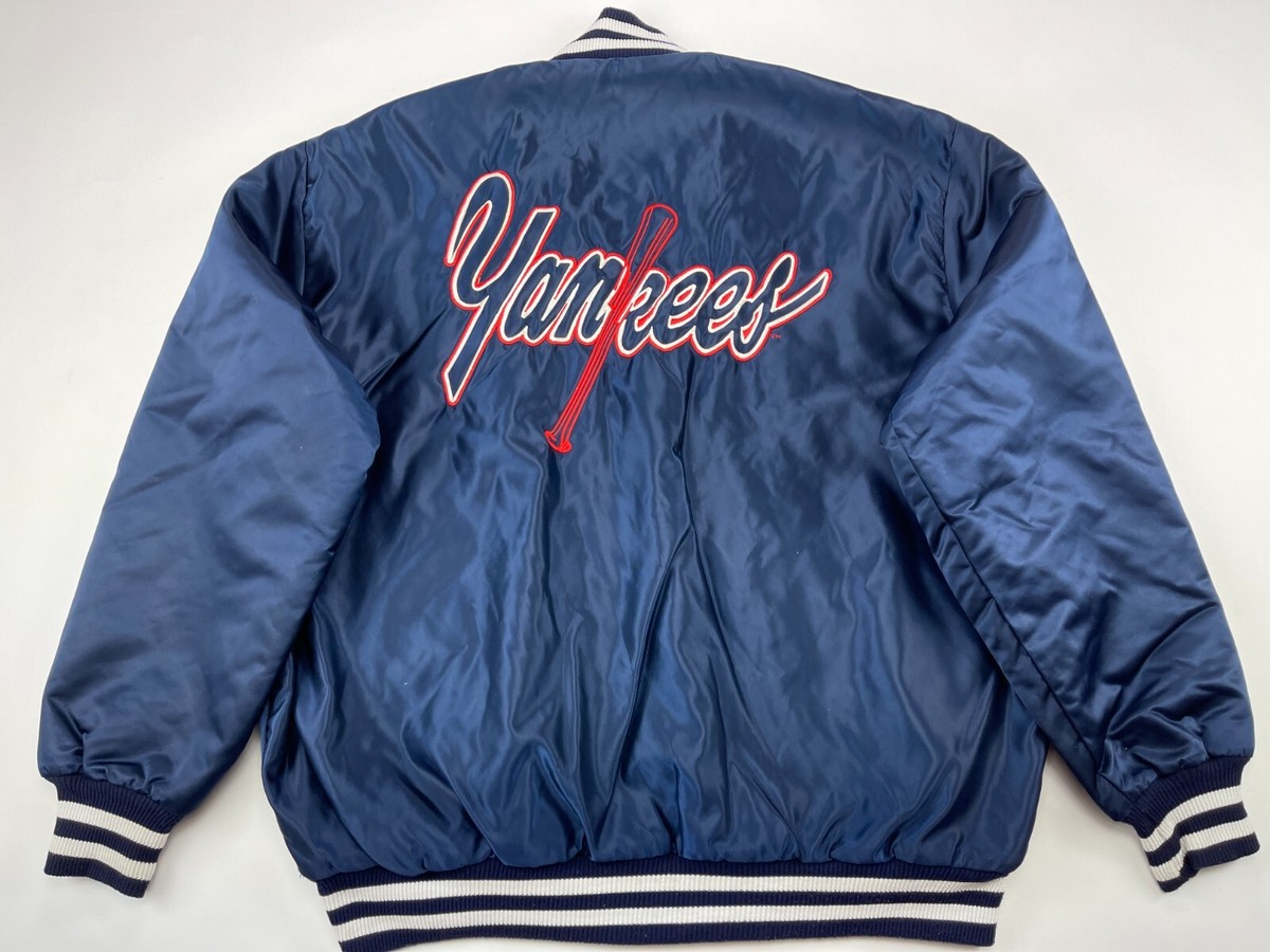 Size M 米国製 New York Yankees スタジャン DeLong New York Yankees jacket, DeLong, blue, vintage baseball