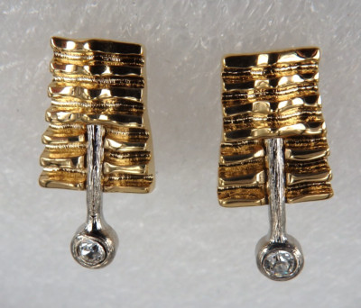Neugablonz: Paar Design Ohrclips Brillant Swarovski Elements (116583)