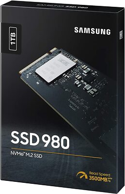 1TB Samsung SSD 980 Internal PCIe 3.0 x4, NVMe 1.4, M.2 2280 MZ-V8V1T0BW NEW