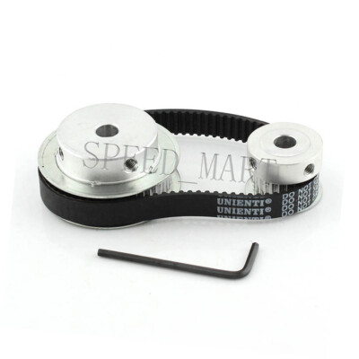 HTD3M 48T 24T Belt Width 11mm Timing Pulley Belt set kit Reduction Ratio 2:1