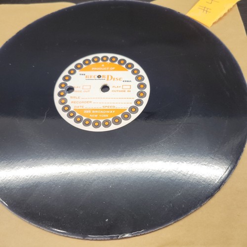 Snapshots R In Sound 5 Orange Label Blank Phonograph Discs Vintage 8" - Picture 21 of 24