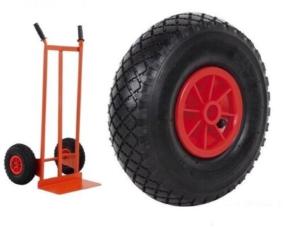 Ruota Pneumatica Per Carrello 26 Cm Gomma 3.00-4 Con Camera D'aria - Foto 3