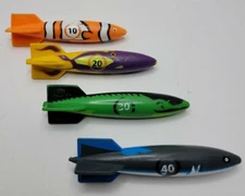 4 - Swimways Toypedo Gliding Underwater Pool Toys, 5" Bandits.