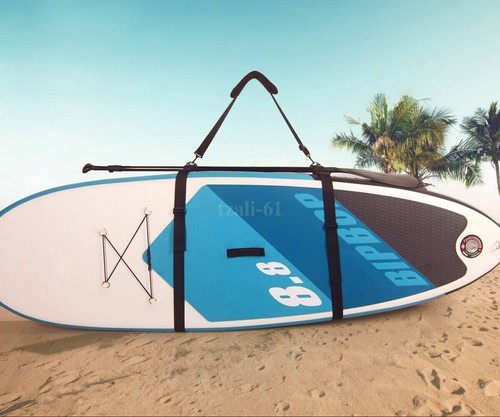 Adjustable Padded SUP Paddle Board Shoulder Sling Harness Strap Carrier with Bag - Picture 3 of 9