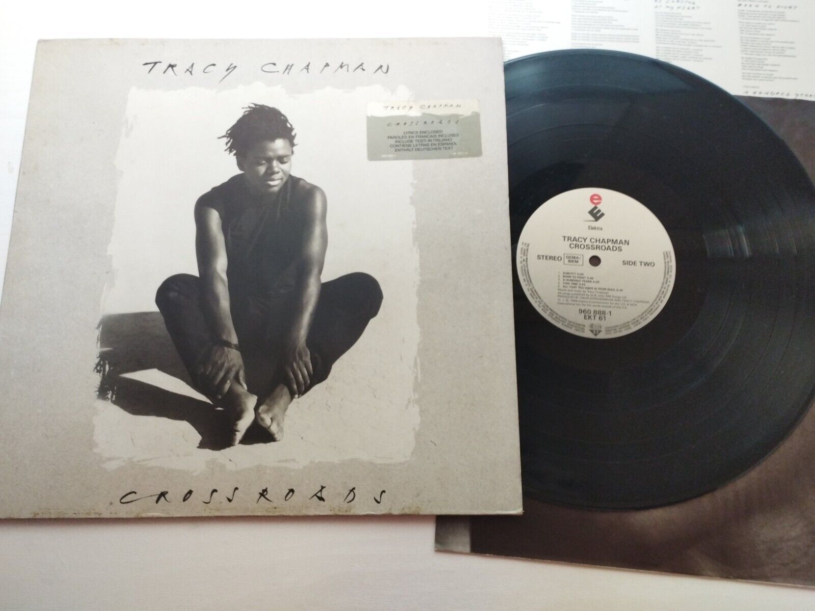 Tracy Chapman Crossroads 960888-1 Elektra 1989 LP Vinyl 12 " VG/VG