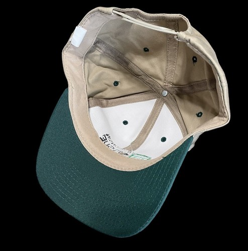 New Wisconsin Tissue Embroidered Snapback Adjustable Beige Hat Vintage - Picture 10 of 12