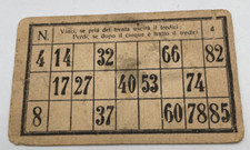 Vecchia cartella tombola n . 4 Cercate la lepre