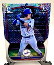 2023 Bowman Chrome Mega Box Jesus Galiz Mojo Refractor Card.