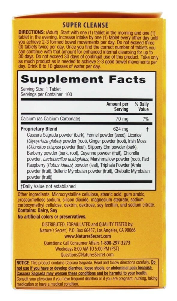 Nature's Secret Ultimate Cleanse Program, MultiHerb 120
