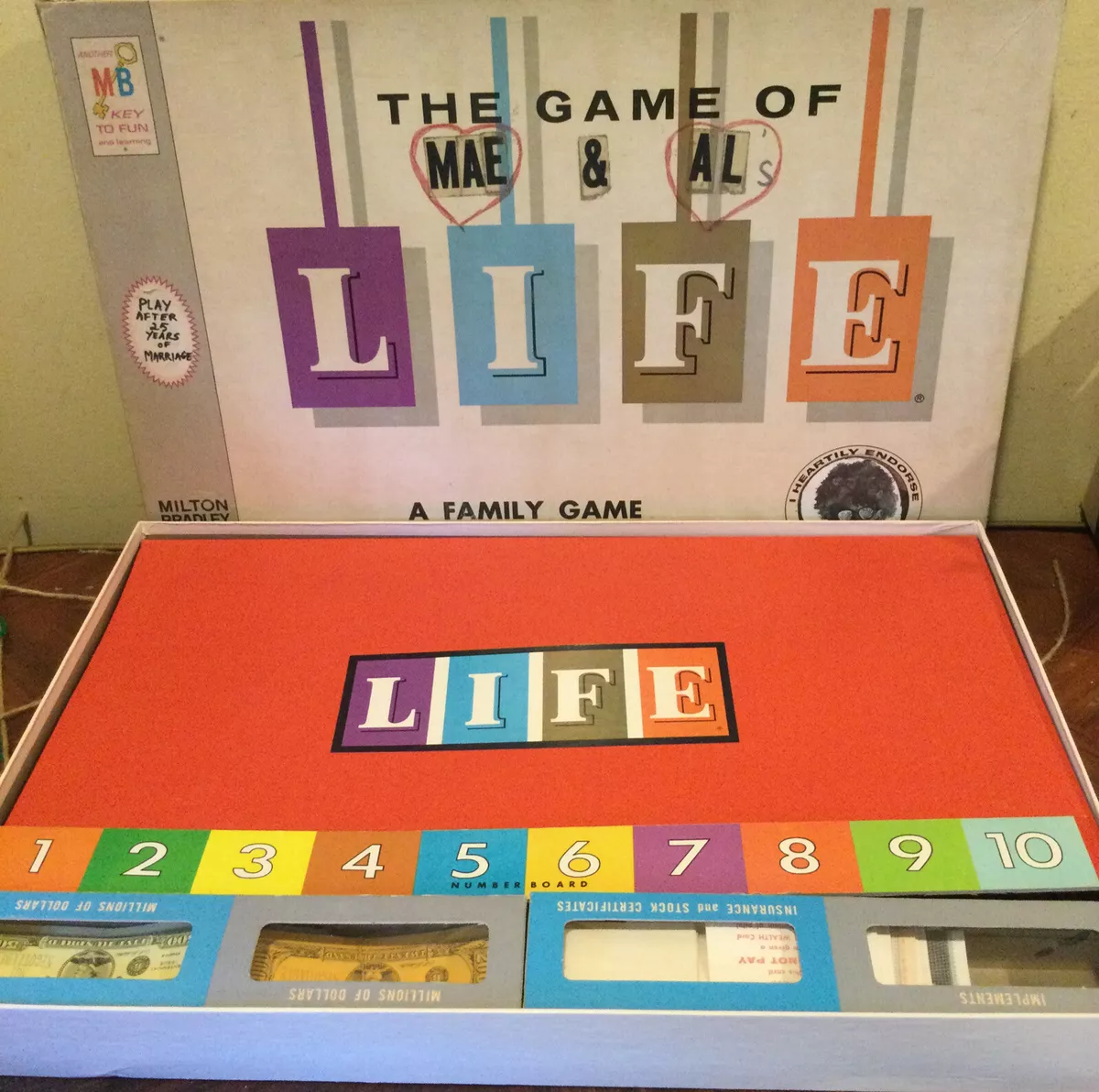 Vintage 1970 the Game of Life Board Game Complete Milton 