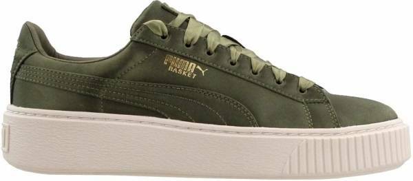 puma green platform shoes