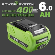 NEW 6.0AH 40V G-MAX Lithium Battery for GreenWorks 29472 29462 29462 29252 20262