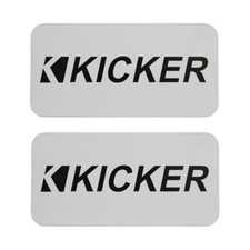 KICKER Speaker Logo Badge Emblem Design Aluminum 76.2mm 3" X38.1mm 1.5"  1