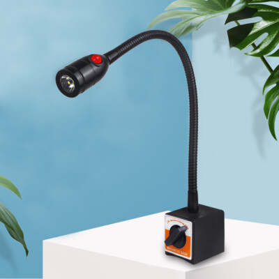 Magnetic Base LED Work Lights Flexible Gooseneck Lathe Milling CNC Machine Lamps
