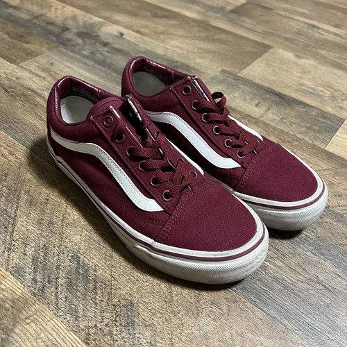 VANS Burgundy Old Skool Skate Shoes 