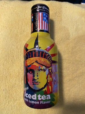 Unopened Arizona Iced Tea Limited Edition Liberty Bottles 16 oz By Peter Max
