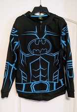 Large Boys Batman Glow-in-the-Dark Full Zip Hoodie