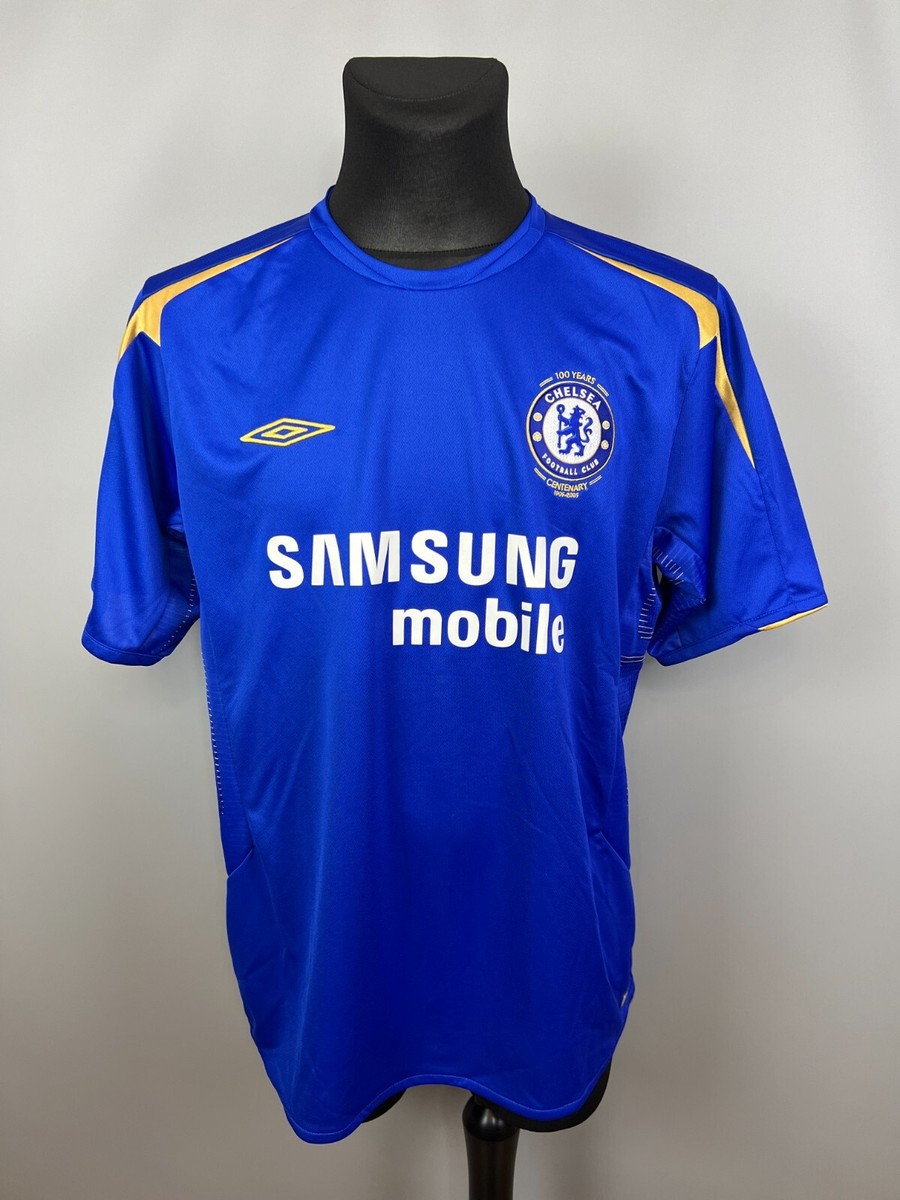 CHELSEA 2005 2006 ZOLA HOME SHIRT CENTENARY FOOTBALL SOCCER UMBRO