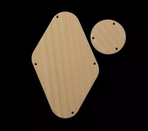 Tone Ninja Rear Covers for PRS Single cut, matched pair Elephant Ivoryoid