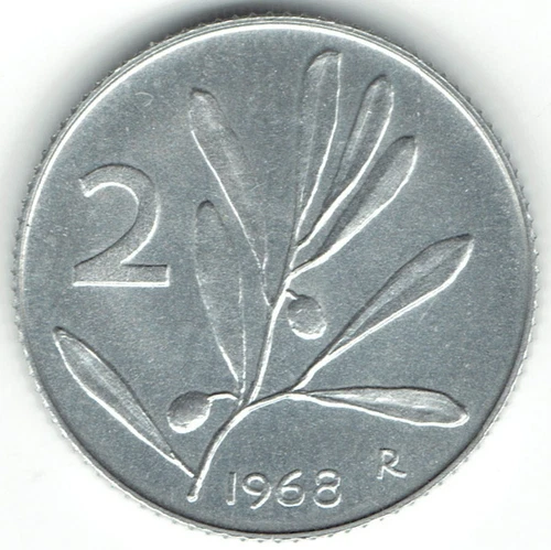 Italy 2 Livres Olive From Series Divisional FDC! The 1981 to 2001 Price Low