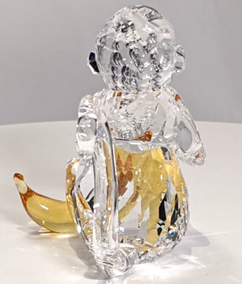 Swarovski MONKEY with BANANA Color Crystal Figurine 5524239