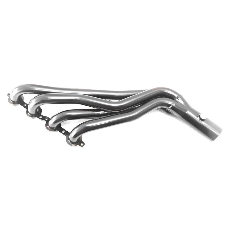 SS Polished Long Tube Exhaust Header+Y Pipe Fit 99-06 Chevy GMC GMT800 4.8 5.3 - Image 4 of 4