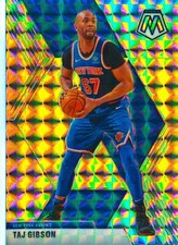 Taj Gibson 2019-20 Mosaic Basketball Silver Wave Prizm Card #121 New York Knicks