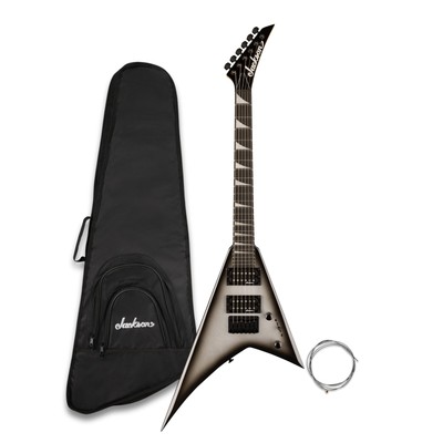 Jackson JS Series Rhoads Minion JS1X Silver Burst Electric Guitar Bundle