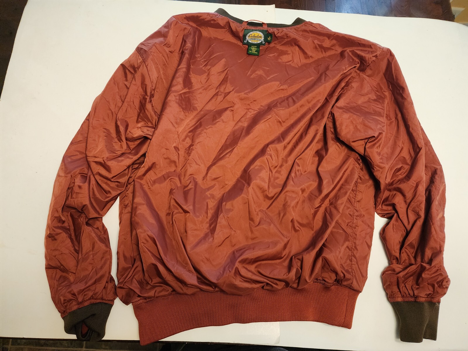 Cabelas Windcrest Pullover Jacket Orange Men's Me… - image 5