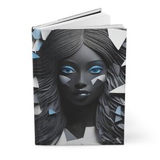 Matte Journal - A Diva Within, Inspirational Diary Notebook, Cute Writing