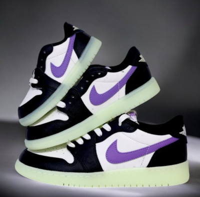 Nike Air Jordan 1 Retro Low OG Black Raspberry HF0410-001 GS New