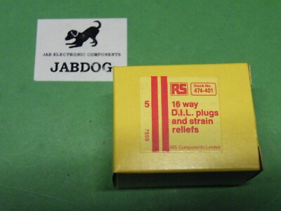 5 Stück 0,1 Zoll x 0,2 Zoll Stecker IDC Flachbandkabel Typ Übergang 16 Pin RS 474-401 B16