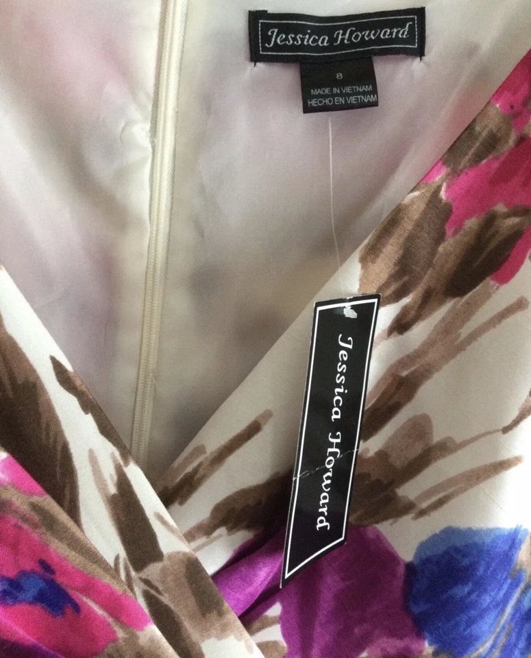 Ladies Dress By Jessica Howard Size Uk 8 Brand New With Tags Summer Wedding - Image 4 of 4