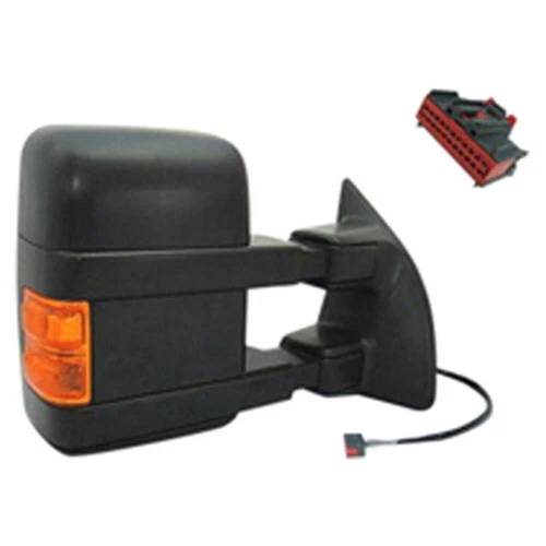 New Right Power Towing Mirror Textured Black Fits 2009-10 Ford F-250 Super Duty